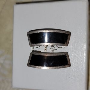 Vintage Antonio Castillo Onyx & .925 Earrings